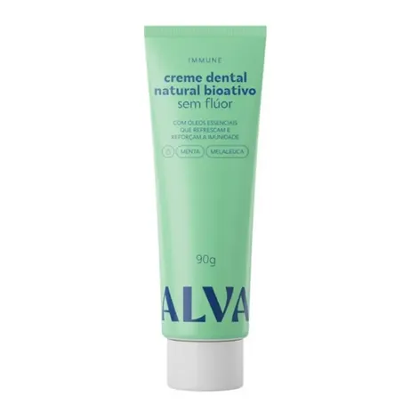 Creme Dental Menta Melaleuca Alva 90g