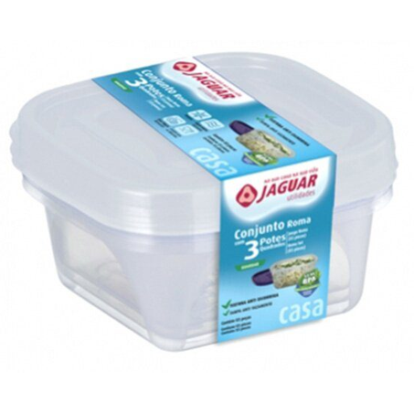 CONJUNTO 3 POTES ROMA 390ML JAGUAR UN