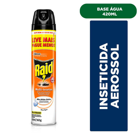 Inseticida Raid Mult Base Água Embalagem 300Ml Grátis 150Ml