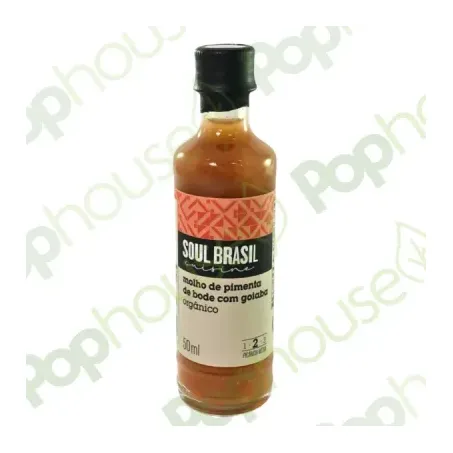MOLHO DE PIMENTA DE BODE E GOIABA ORG 50ML - SOULB