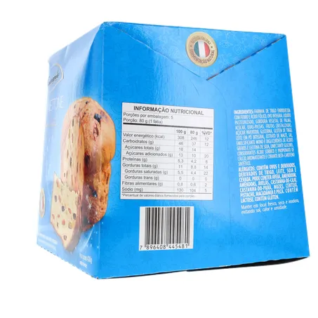 PANETTONE CASAREDO COM FRUTAS CRISTALIZADAS CAIXA 400G 360-25