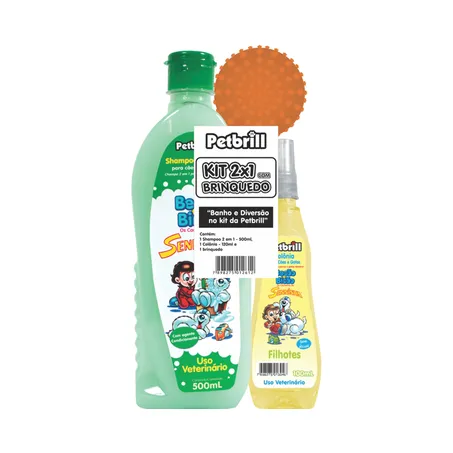 Kit ShampooEm 1 + Colônia + Brinquedo Petbrill