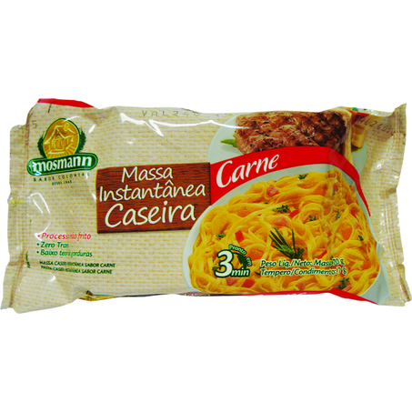 Massa instantânea mosmann caseira carne 77g