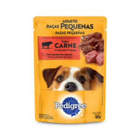 Sache alimento p/caes dog chow adulto r.mini/peq carne 100g