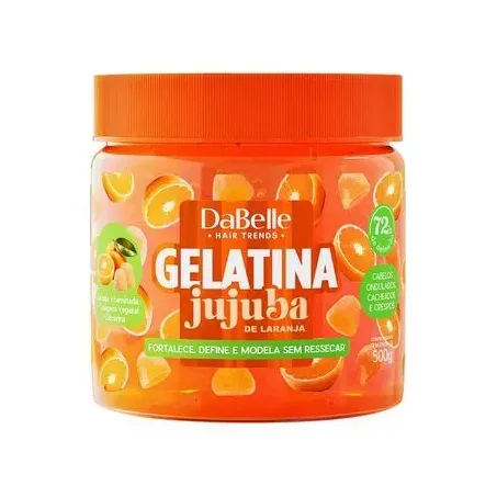 GELATINA CAPILAR DABELLE JUJUBA 500G LARANJA