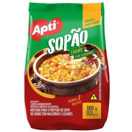 Sopão galinha macarrao c/vegetais apti 180g