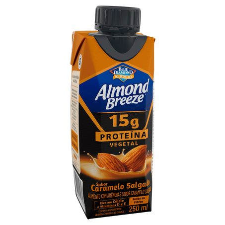 Bebida à Base de Amêndoa Caramelo Salgado Blue Diamond Almond Breeze Caixa 250ml