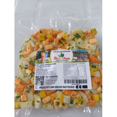 Kit sopa higienizado bem viver 400g