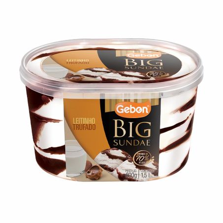Big sundae gebon 1.5l leitinho trufado