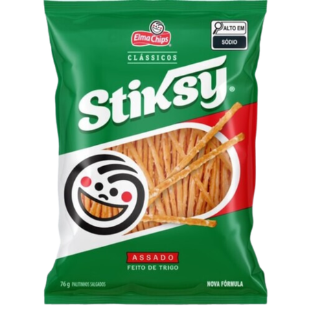 Salgadinho elma chips stiksy 76g palitinhos