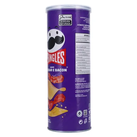 SALGADINHO PRINGLES CHEDAR BACON 105G 360-5