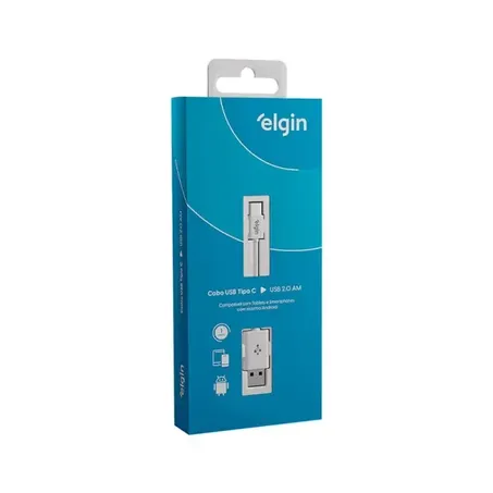 Cabo elgin tipo c c/usb tipo c 1m