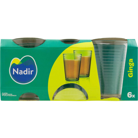 Conjunto de Copos Nadir 256ml - Ginga - Com 6 Copos - Ref. 2021