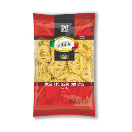 MASSA C/OVOS CASEIRA NINHO FETTUCCINE D ITALIA 1KG