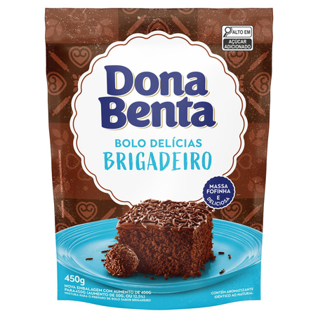 Mistura para Bolo Dona Benta 450g - Brigadeiro