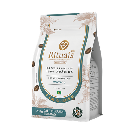 Café grão rituais exótico 3 corações 250g