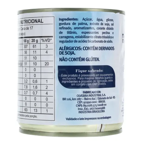 Alimento À Base de Soja Soymilke Sabor Leite Condensado Sem Lactose Lata 330gr 360-2