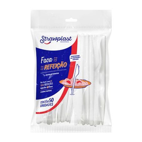 FACA STRAWPLAST CRISTAL REFEIC 50UN