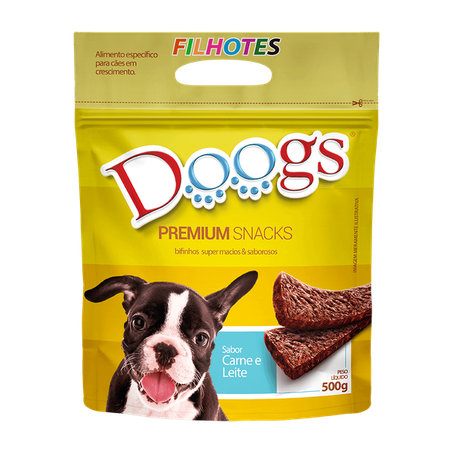 Bifinho Caes Doogs 500g Carne Leite