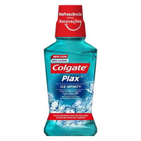 ENXAGUANT BUCAL COLGATE PLAX S/ ALCOO ICE INFINI 250ML