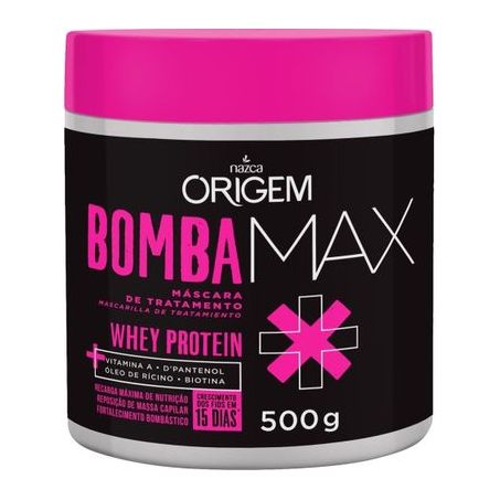 Máscara de Tratamento Para Cabelo Bomba Max Whey Protein 500G