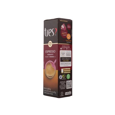 Cápsula 3 Corações Espresso Vibrant C/10 80g 360-38