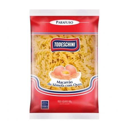 MASSA SEMOLA PARAFUSO TODESCHINI 500G