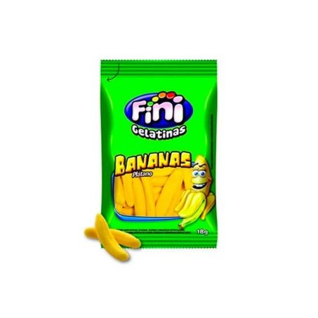 Bala de gelatina fini bananas 15g