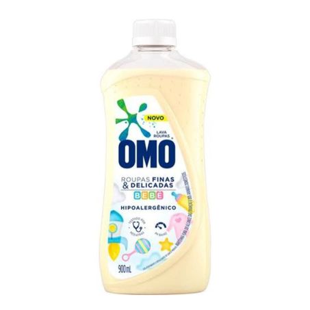 LAVA ROUPAS LIQ OMO RP FINAS 900ML DELIC BEBE