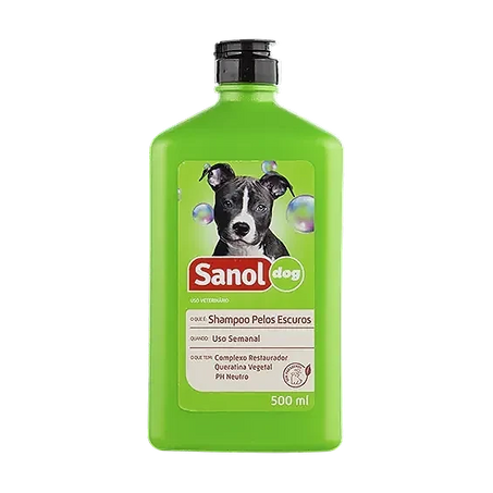 SANOL SHAMPOO DOG PELOS ESCUROS 500ML