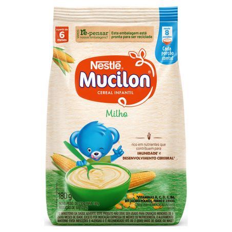 Alimento infantil mucilon milho 180 gr