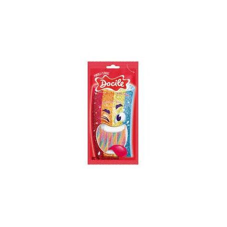 Bala docile canudinho ácido colorido 70g