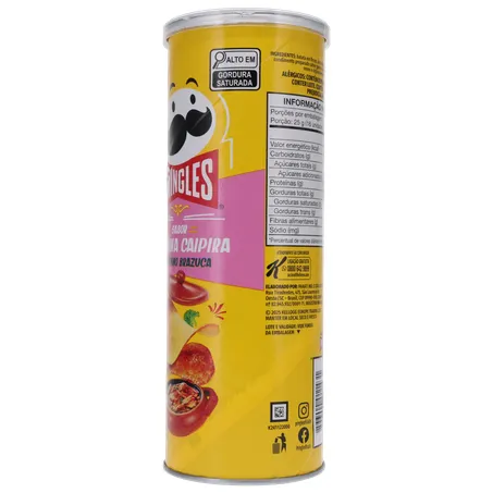 SALGADINHO BATATA PRINGLES GOSTINHO BRAZUCA GALINHA CAIPIRA LATA 100G 360-5
