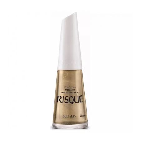 Esmalte risque 8ml metalico gold vibes