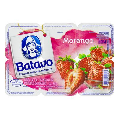 Bebida láctea polpa morango batavo bd 540g