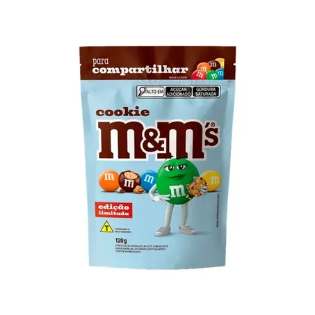 Confeito cookies m&m s 120g