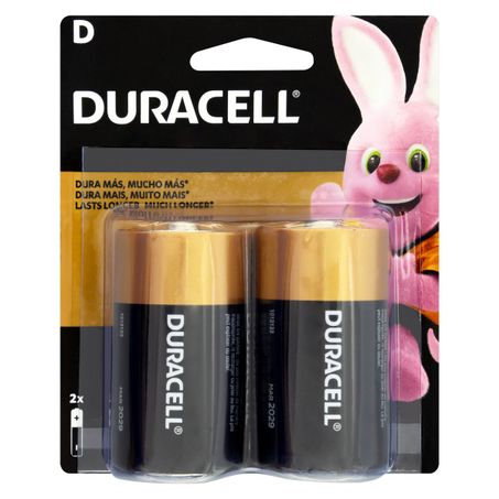 PILHA ALCALINA D MN 1300B2 DURACELL 2 UNIDADES 1,5V
