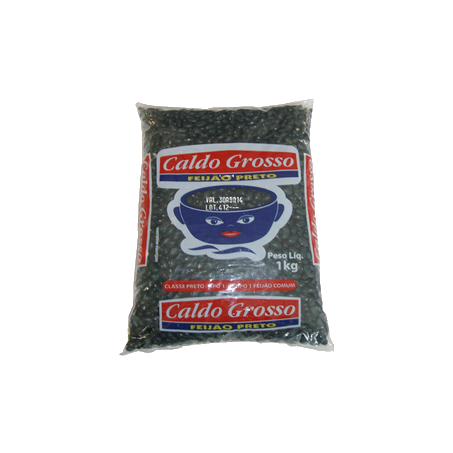 FEIJAO CALDO GROSSO 1KG PRETO