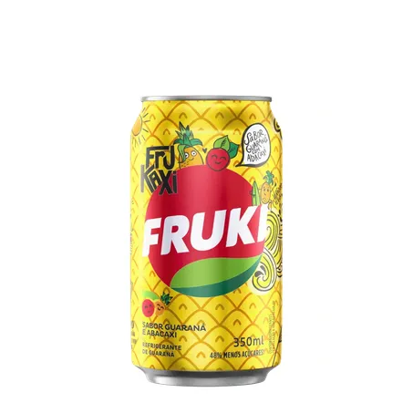 Refrigerante fruki 350ml guaraná e abacaxi