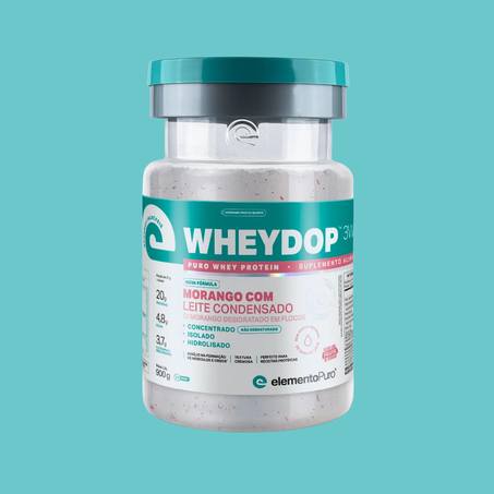 Wheydop 3W Morango Leite Condensado Pote 900g 360-1