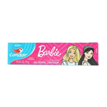 Gel Dental Condor Infantil Barbie Morango 50g 
  360-1