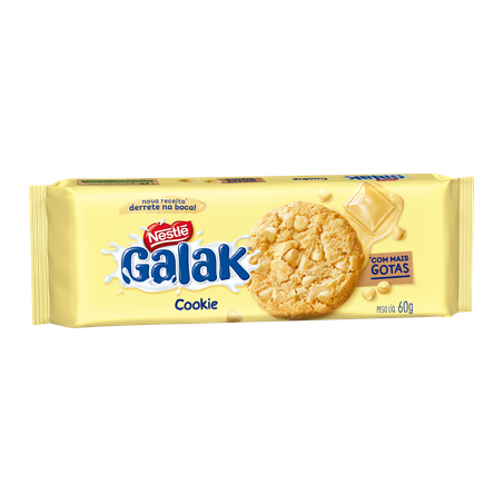 Biscoitos cookies nestlé galak com gotas