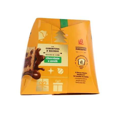 Panettone Bauducco Chocolate e Avelã Caixa 450gr 360-8