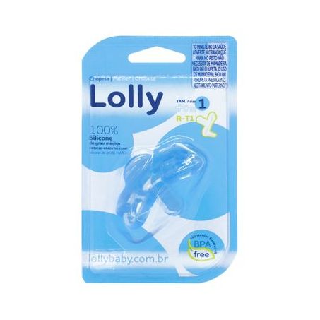 Chupeta lolly r-t2 100% silicone azul