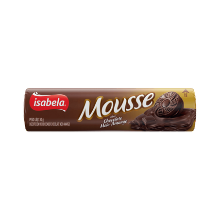 Biscoito isabela recheio mousse meio amargo 130g