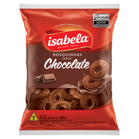 Biscoito rosquinha isabela chocolate 300g