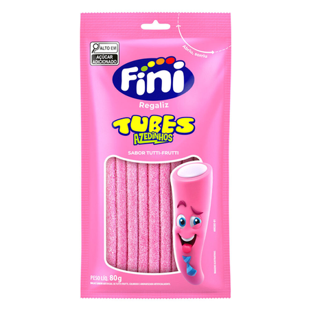 BALA FINI TUBES AZEDINHOS TUTTIFRUTTI 80G