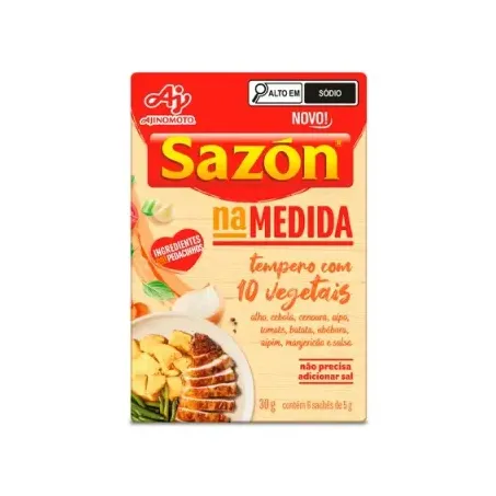 Tempero sazon na medida vegetais 30gr