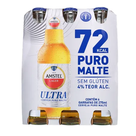 Cerveja amstel puro malte ln pack 6 275m 360-0