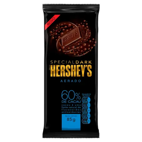 Chocolate hersheys aerado ao leite 85 gr